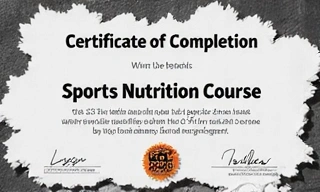 Sporttáplálkozási képzés igazolása